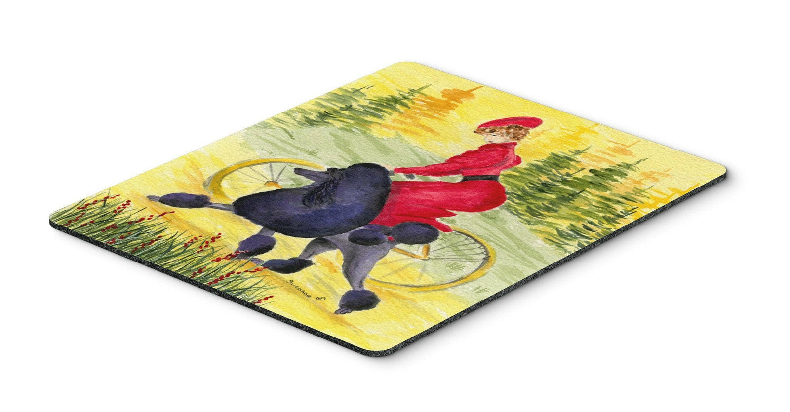 Poodle Mouse Pad / Hot Pad / Trivet by Caroline's Treasures