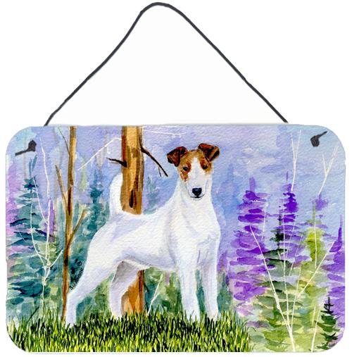 Jack Russell Terrier Indoor Aluminium Metal Wall or Door Hanging Prints by Caroline's Treasures