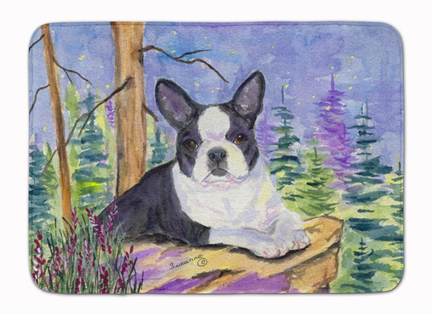 Boston Terrier Machine Washable Memory Foam Mat SS8638RUG - the-store.com