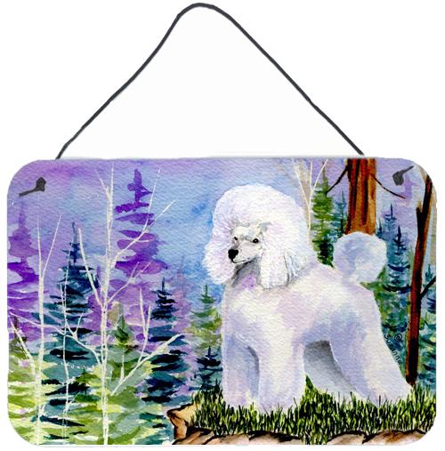 Poodle Indoor Aluminium Metal Wall or Door Hanging Prints by Caroline's Treasures