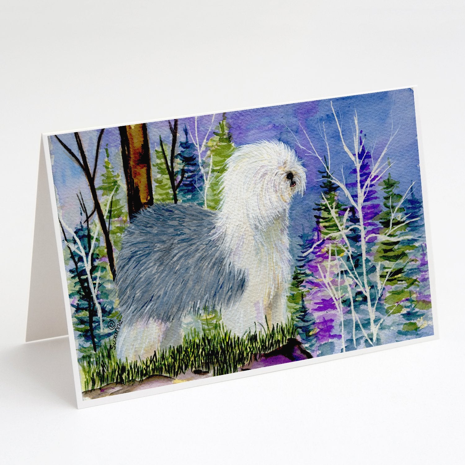 Buy this Old English Sheepdog Greeting Cards and Envelopes Pack of 8