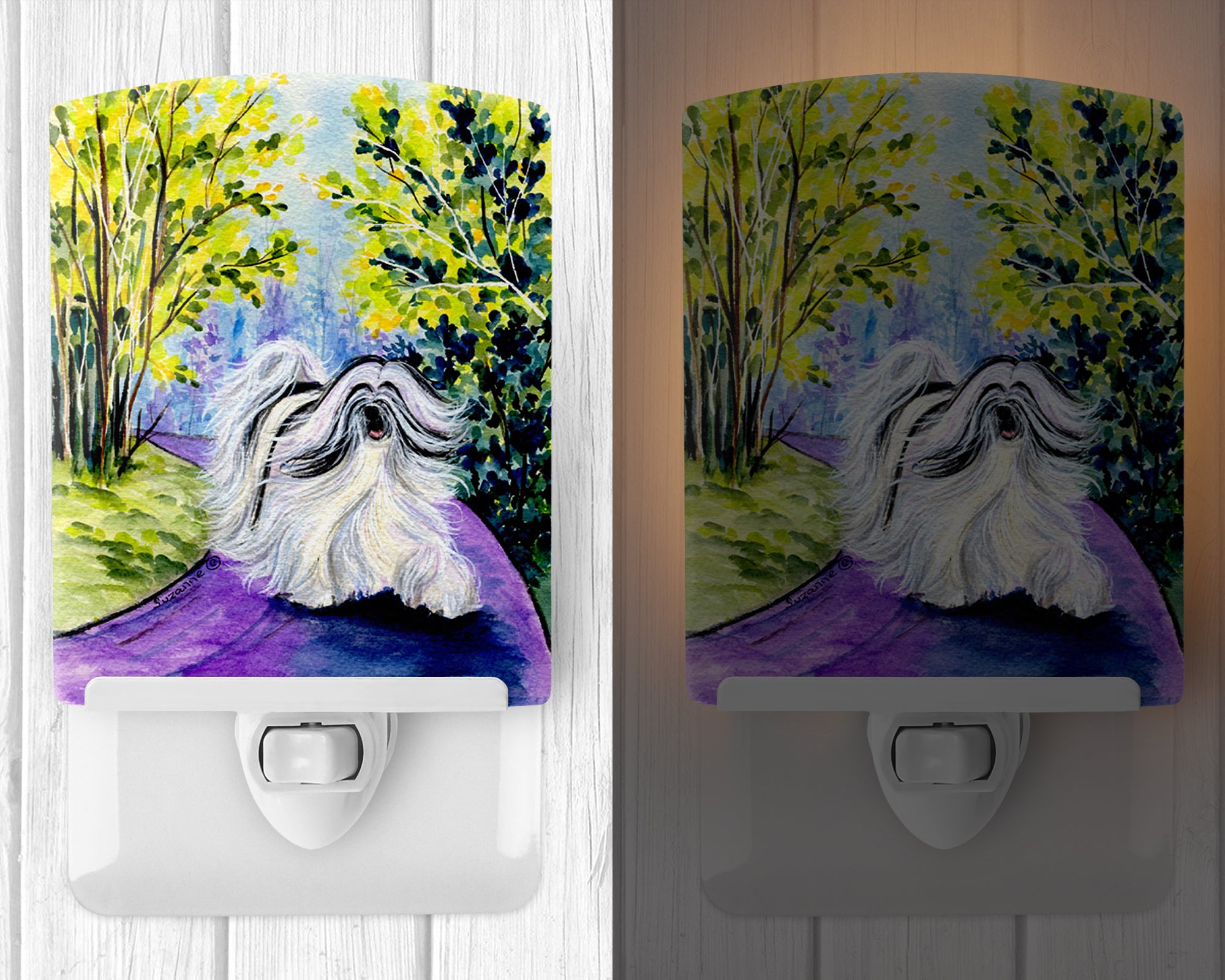 Tibetan Terrier Ceramic Night Light SS8643CNL - the-store.com