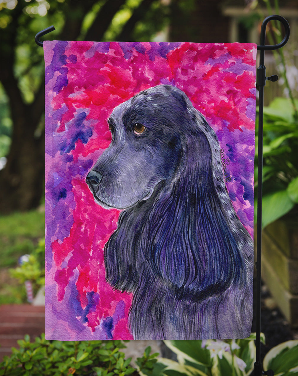 Cocker Spaniel Flag Garden Size.