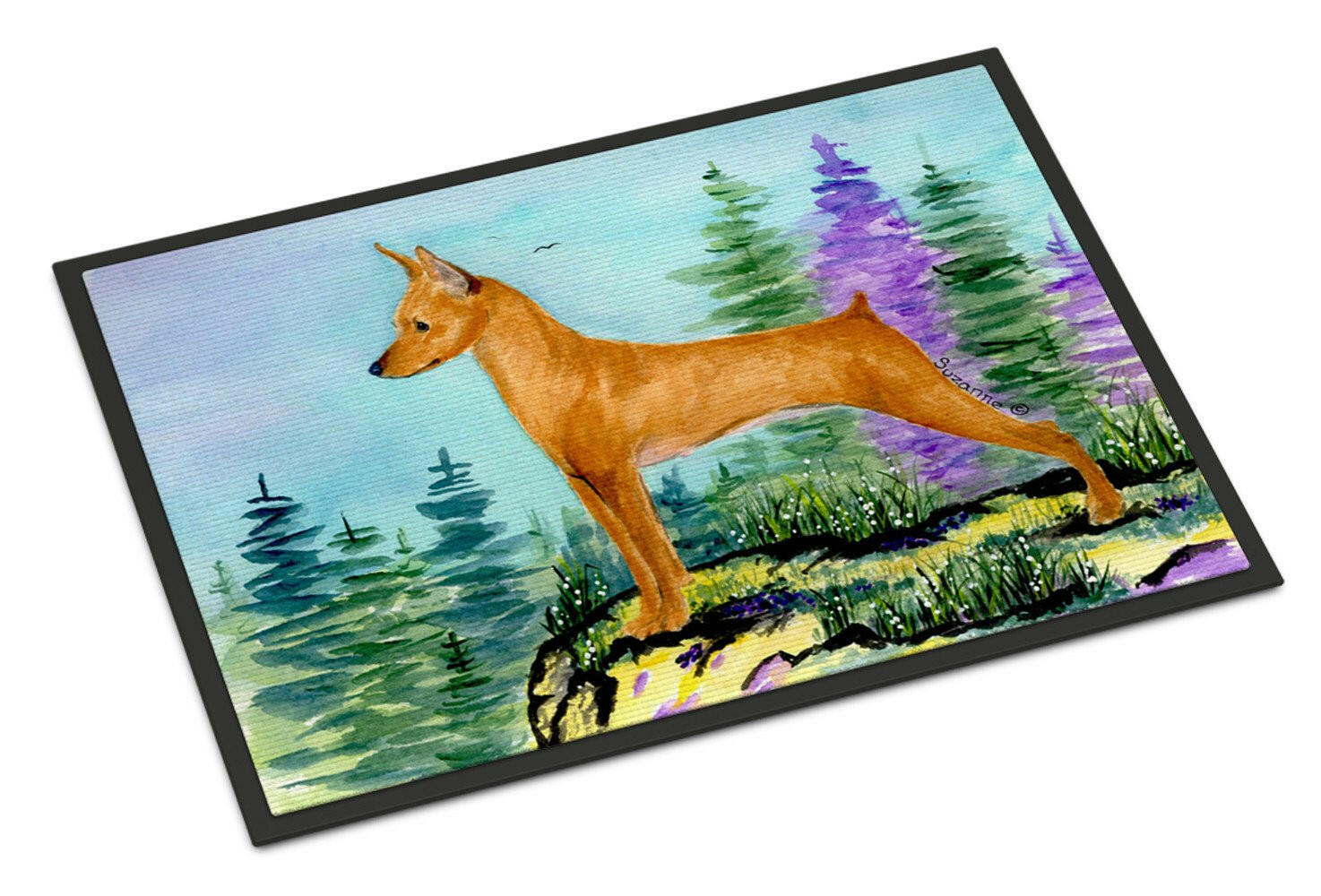 Min Pin Indoor or Outdoor Mat 24x36 Doormat - the-store.com