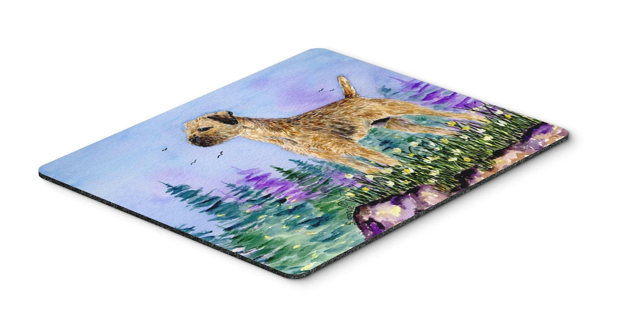 Border Terrier Mouse pad, hot pad, or trivet by Caroline's Treasures