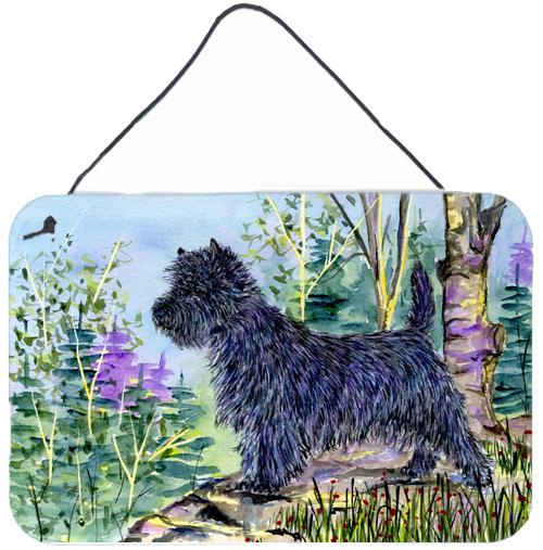 Cairn Terrier Indoor Aluminium Metal Wall or Door Hanging Prints by Caroline's Treasures