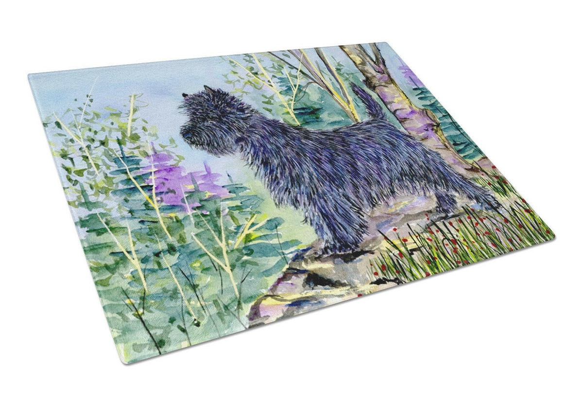 Cairn Terrier Glass Cutting Board Large by Caroline&#39;s Treasures