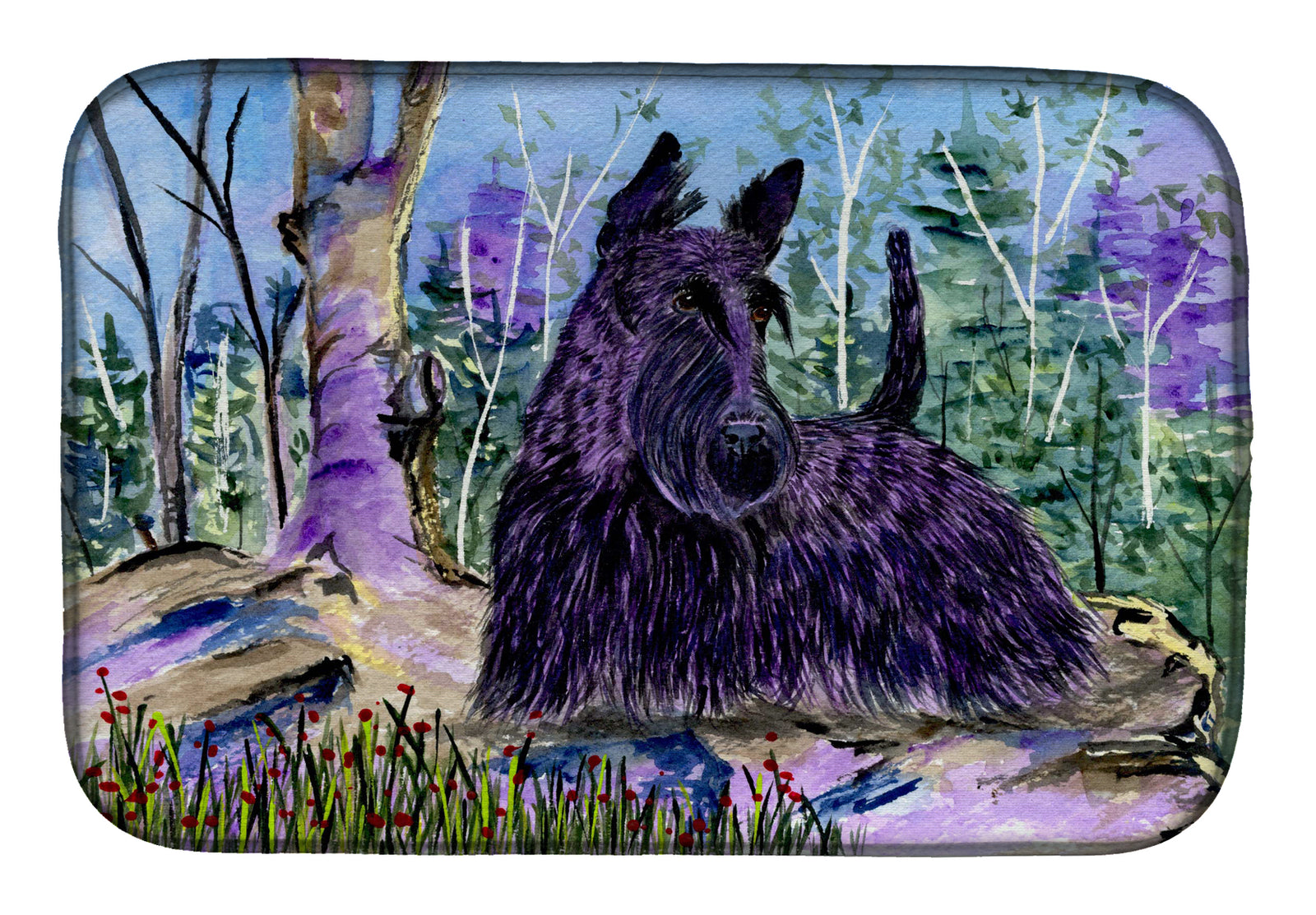 Scottish Terrier Dish Drying Mat SS8666DDM  the-store.com.