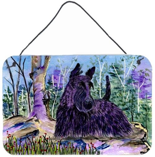 Scottish Terrier Indoor Aluminium Metal Wall or Door Hanging Prints by Caroline&#39;s Treasures