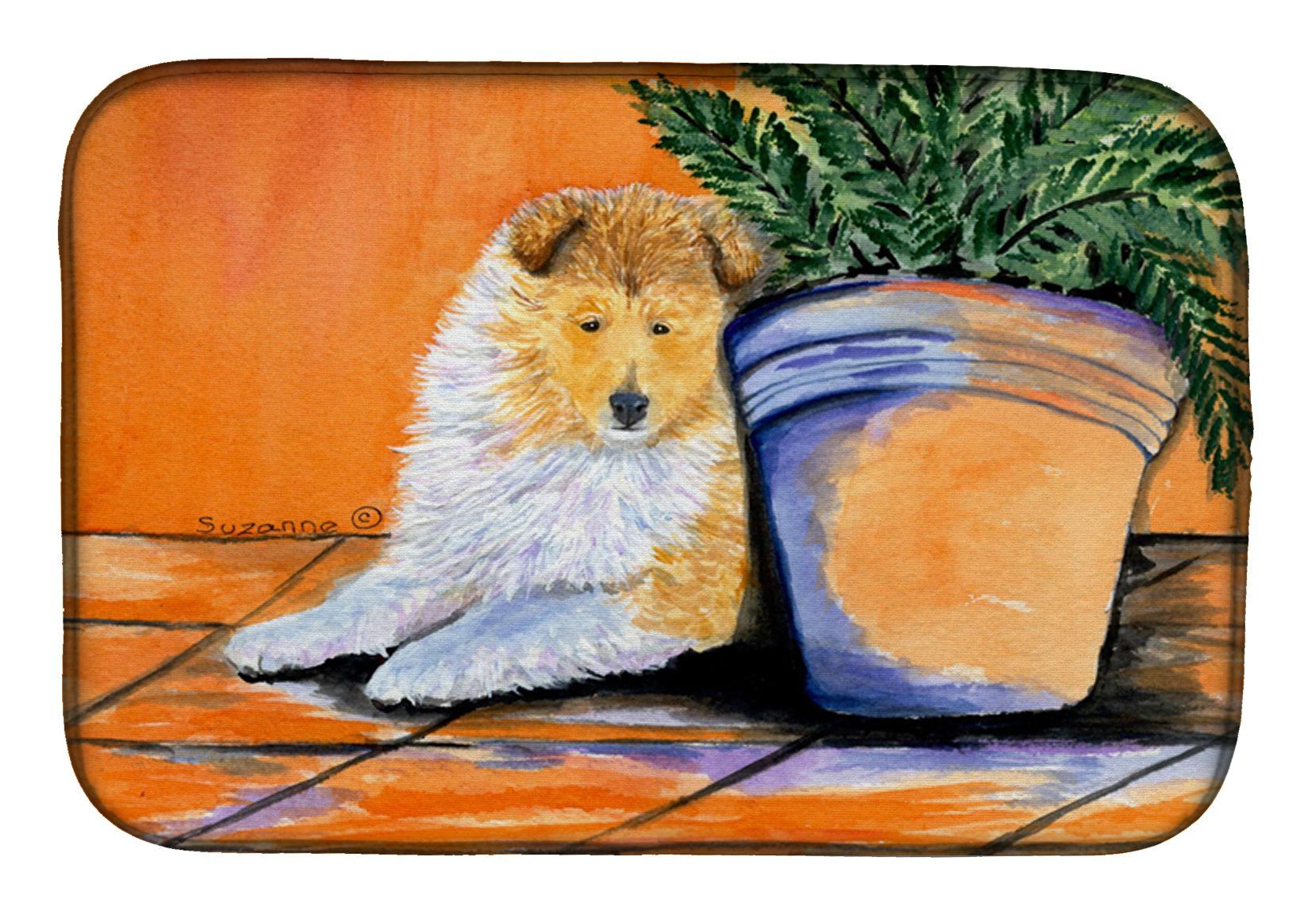 Sheltie Dish Drying Mat SS8667DDM  the-store.com.