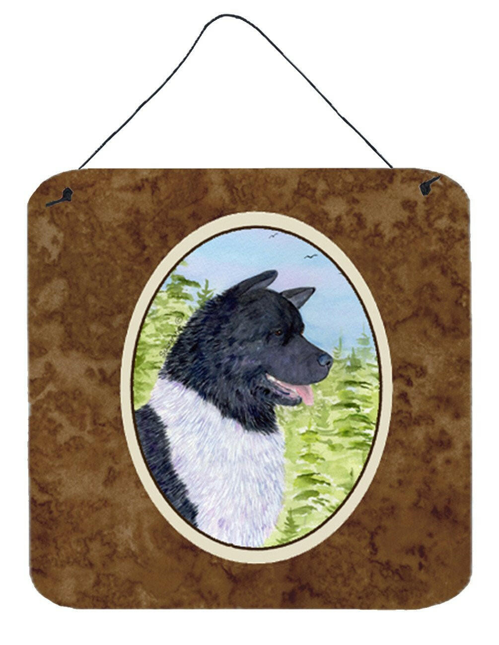 Akita Aluminium Metal Wall or Door Hanging Prints by Caroline's Treasures