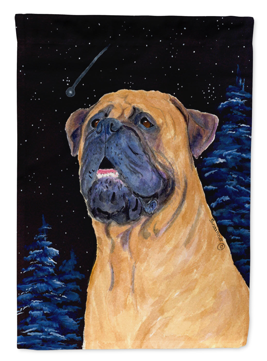 Bullmastiff Flag Canvas House Size  the-store.com.