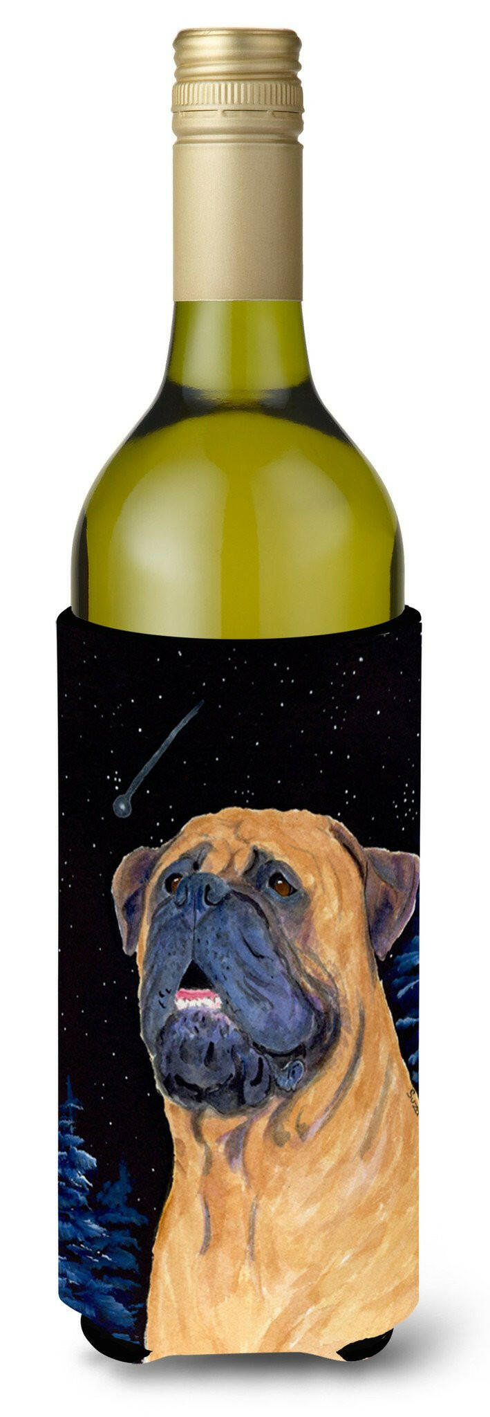 Bullmastiff Wine Bottle Beverage Insulator Beverage Insulator Hugger SS8672LITERK by Caroline's Treasures