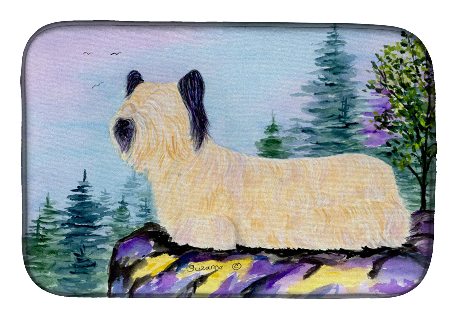 Skye Terrier Dish Drying Mat SS8679DDM  the-store.com.