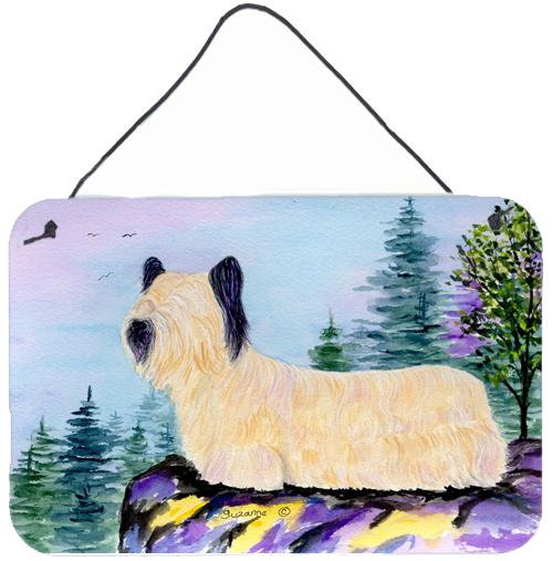 Skye Terrier Indoor Aluminium Metal Wall or Door Hanging Prints by Caroline's Treasures