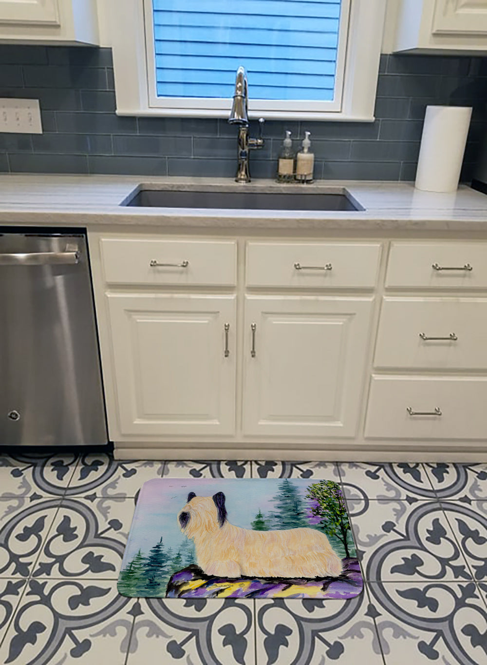 Skye Terrier Machine Washable Memory Foam Mat SS8679RUG - the-store.com