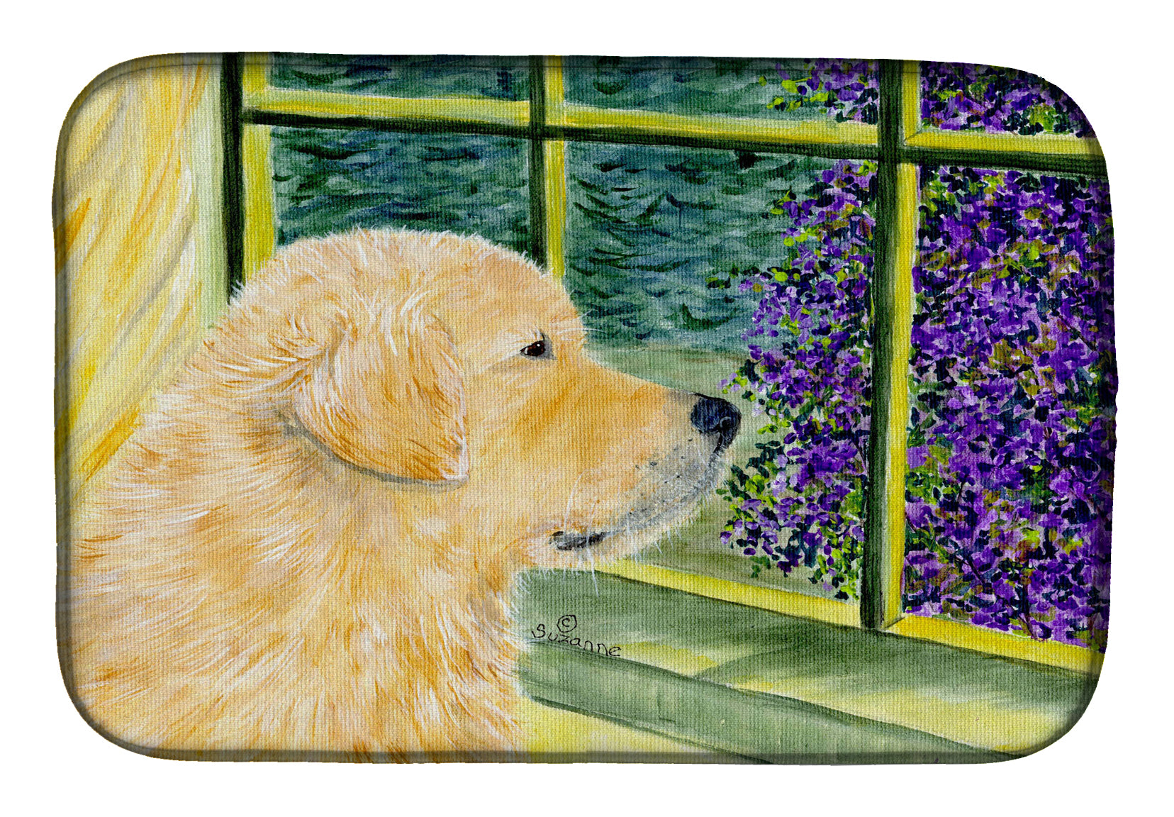 Golden Retriever Dish Drying Mat SS8680DDM  the-store.com.