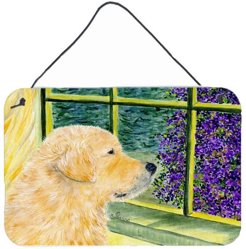 Golden Retriever Indoor Aluminium Metal Wall or Door Hanging Prints by Caroline's Treasures