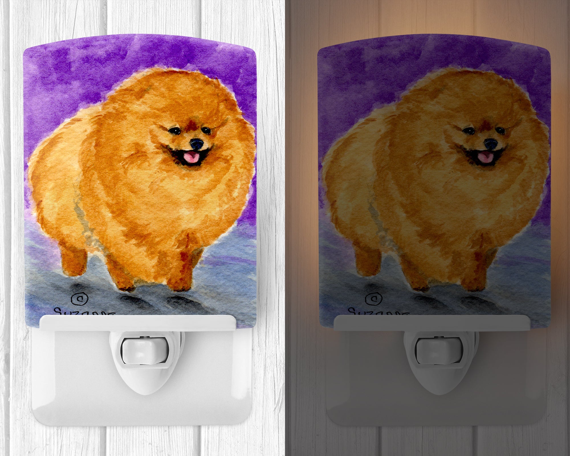 Pomeranian Ceramic Night Light SS8681CNL - the-store.com