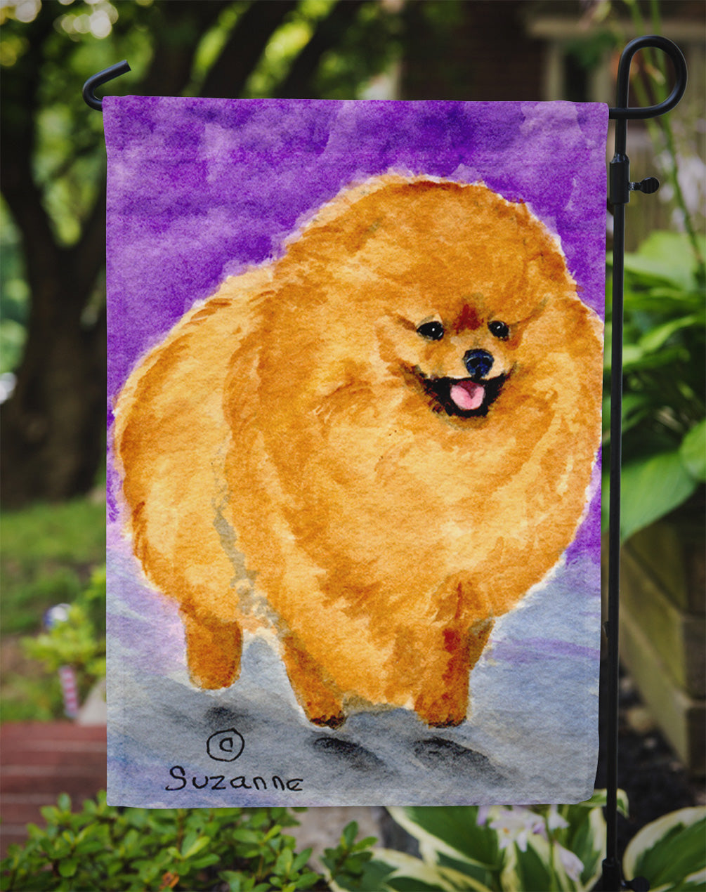 Pomeranian Flag Garden Size.