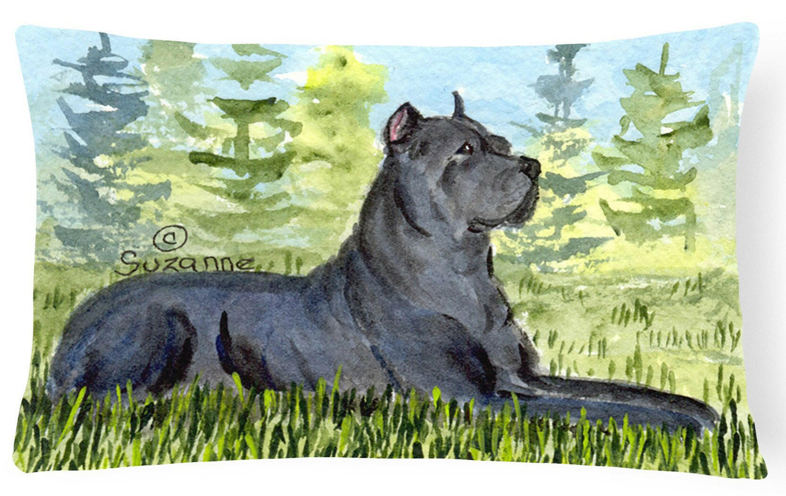 Cane Corso Decorative   Canvas Fabric Pillow by Caroline's Treasures