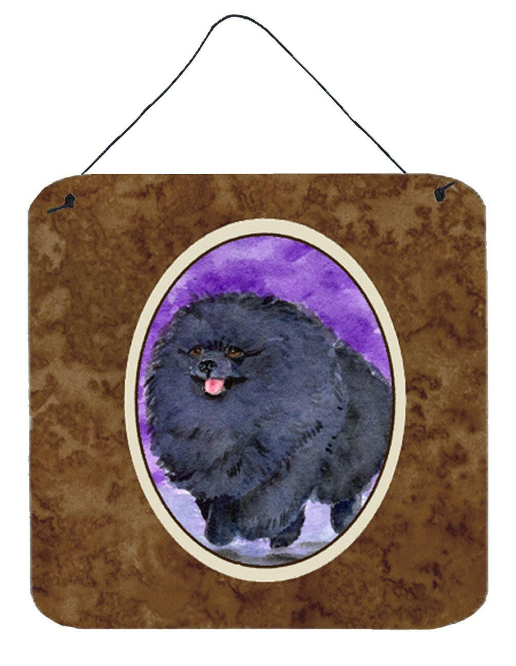 Pomeranian Aluminium Metal Wall or Door Hanging Prints by Caroline&#39;s Treasures