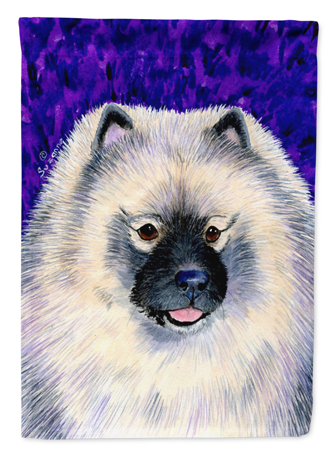 Keeshond Flag Canvas House Size  the-store.com.