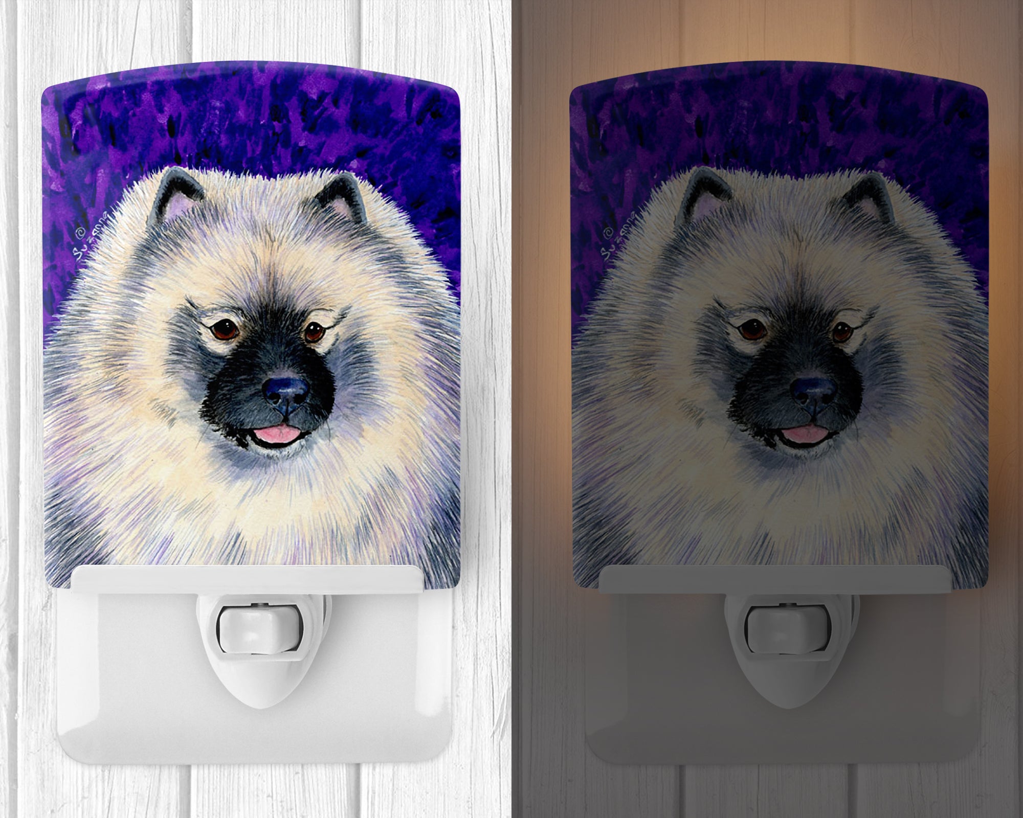 Keeshond Ceramic Night Light SS8691CNL - the-store.com