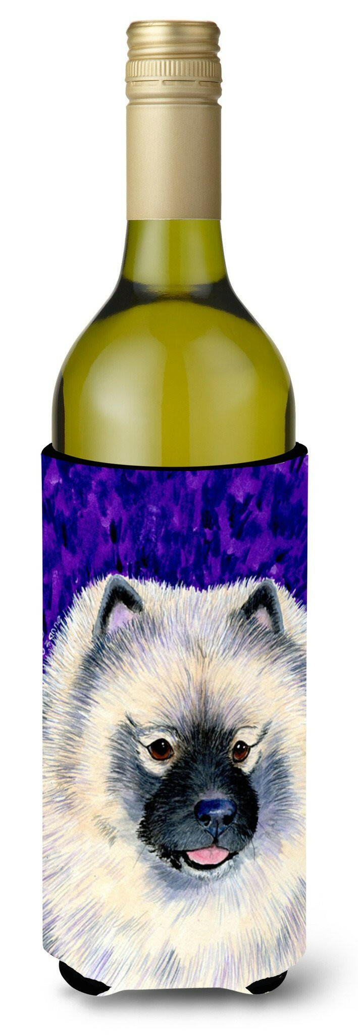 Keeshond Wine Bottle Beverage Insulator Beverage Insulator Hugger SS8691LITERK by Caroline's Treasures