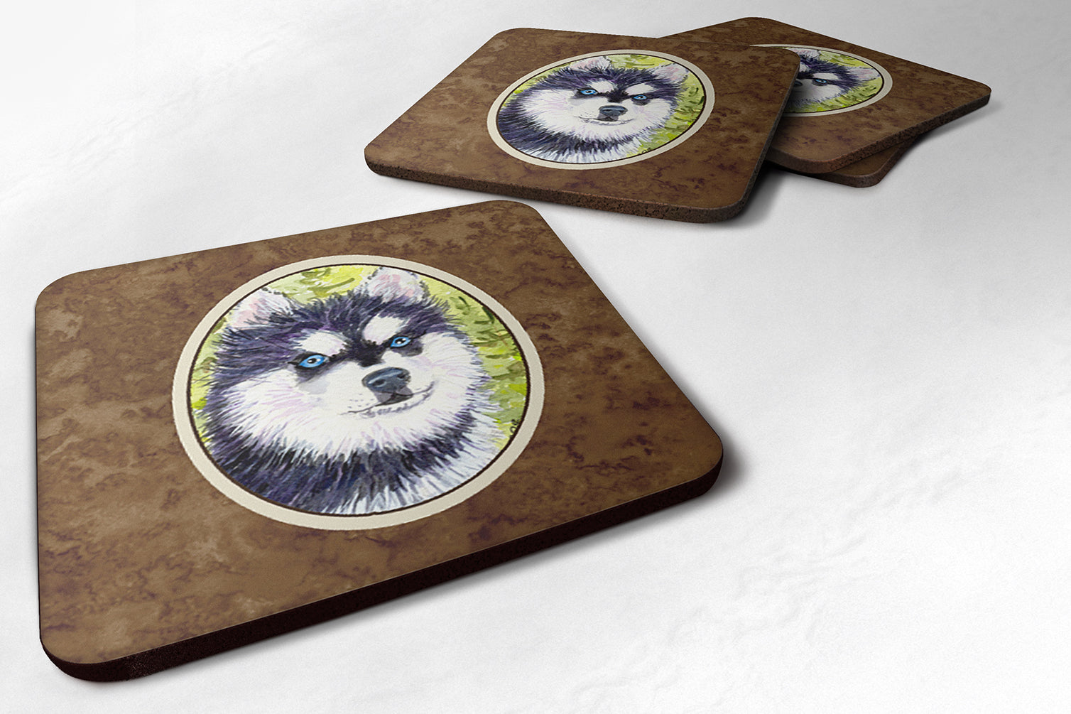 Set of 4 Klee Kai Foam Coasters - the-store.com