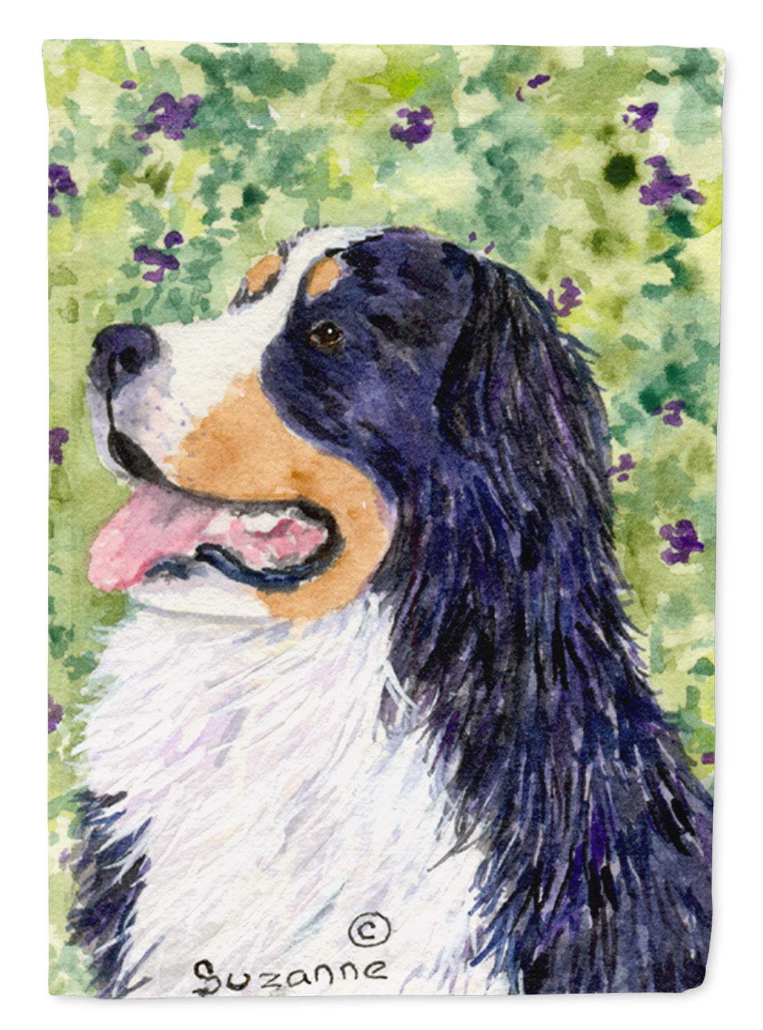 Bernese Mountain Dog Flag Canvas House Size  the-store.com.