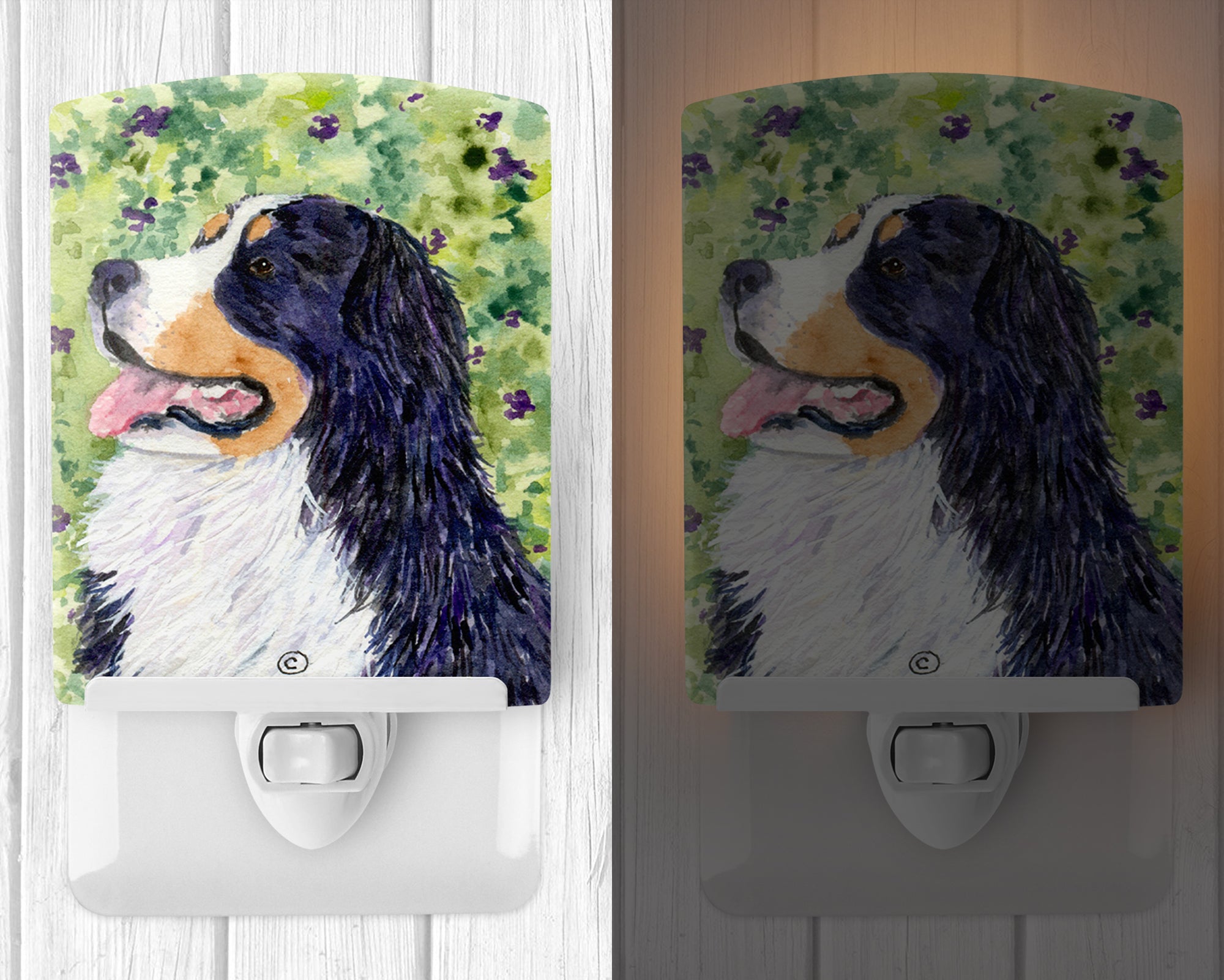 Bernese Mountain Dog Ceramic Night Light SS8706CNL - the-store.com