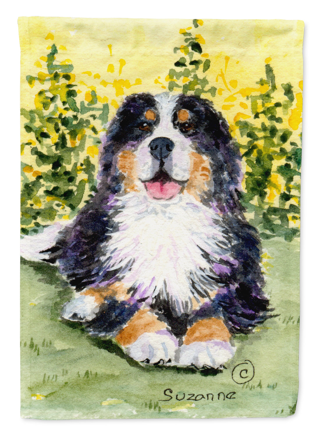 Bernese Mountain Dog Flag Canvas House Size  the-store.com.