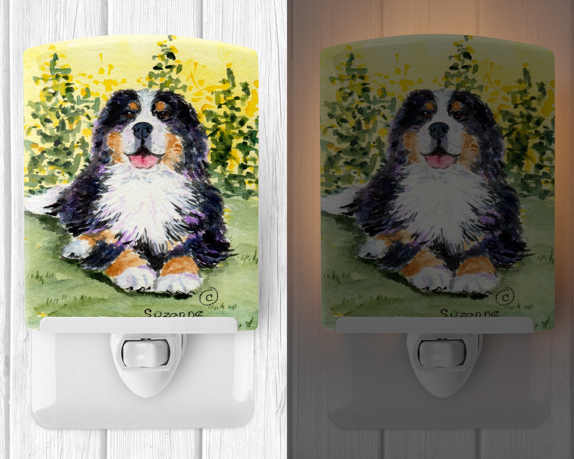 Bernese Mountain Dog Ceramic Night Light SS8708CNL - the-store.com