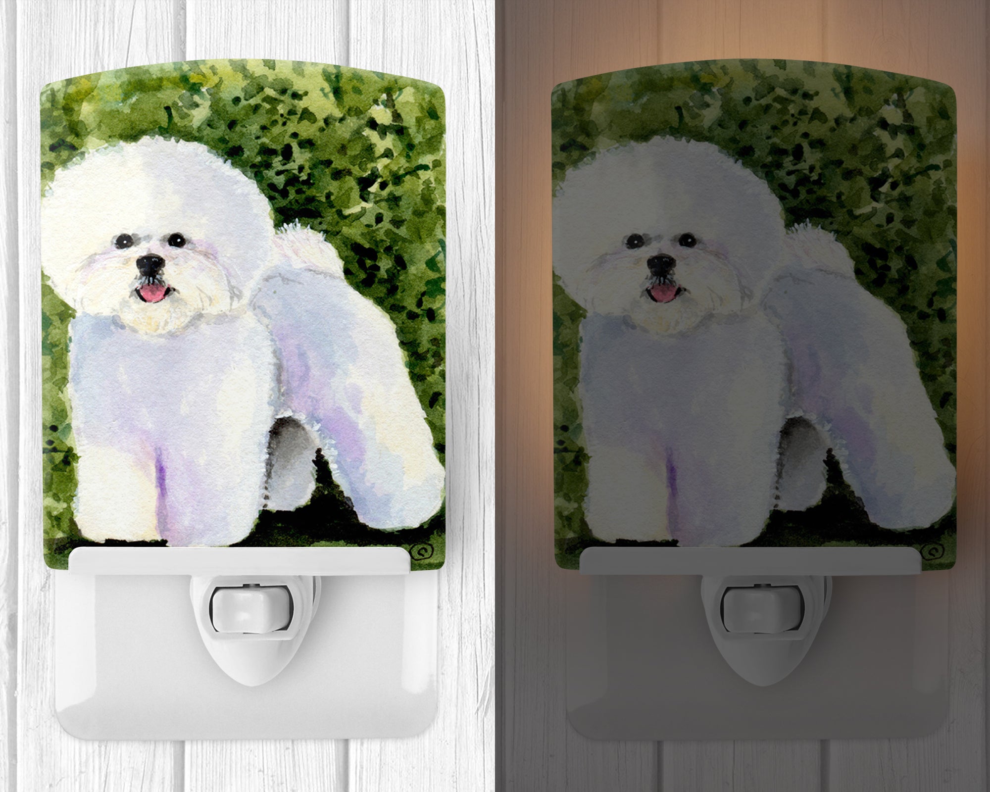 Bichon Frise Ceramic Night Light SS8712CNL - the-store.com