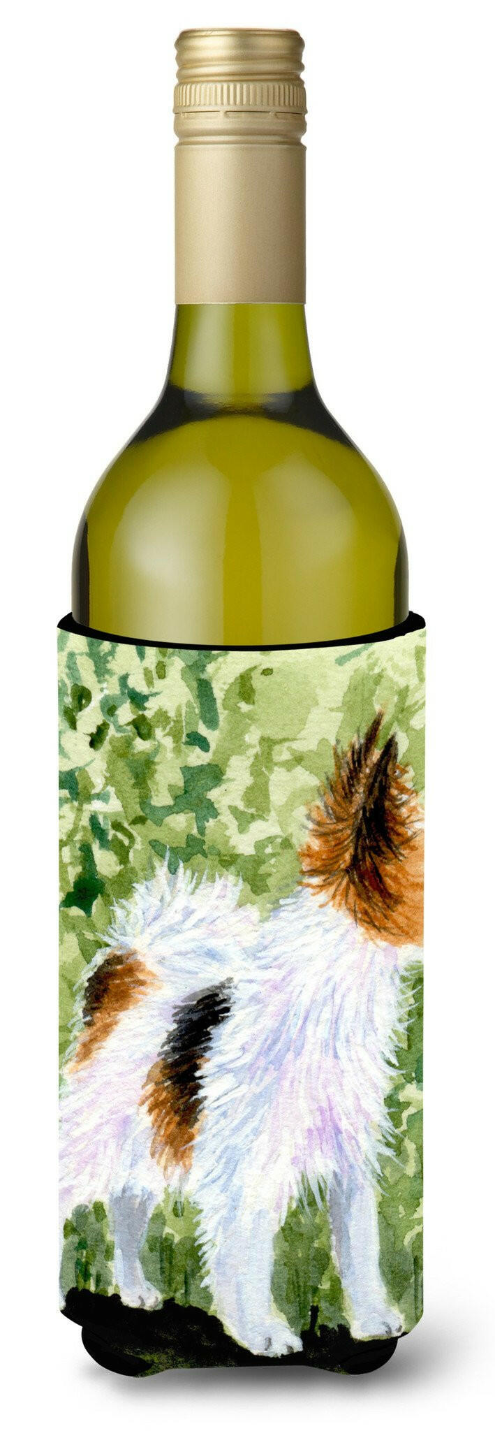 Papillon Wine Bottle Beverage Insulator Beverage Insulator Hugger SS8714LITERK by Caroline's Treasures