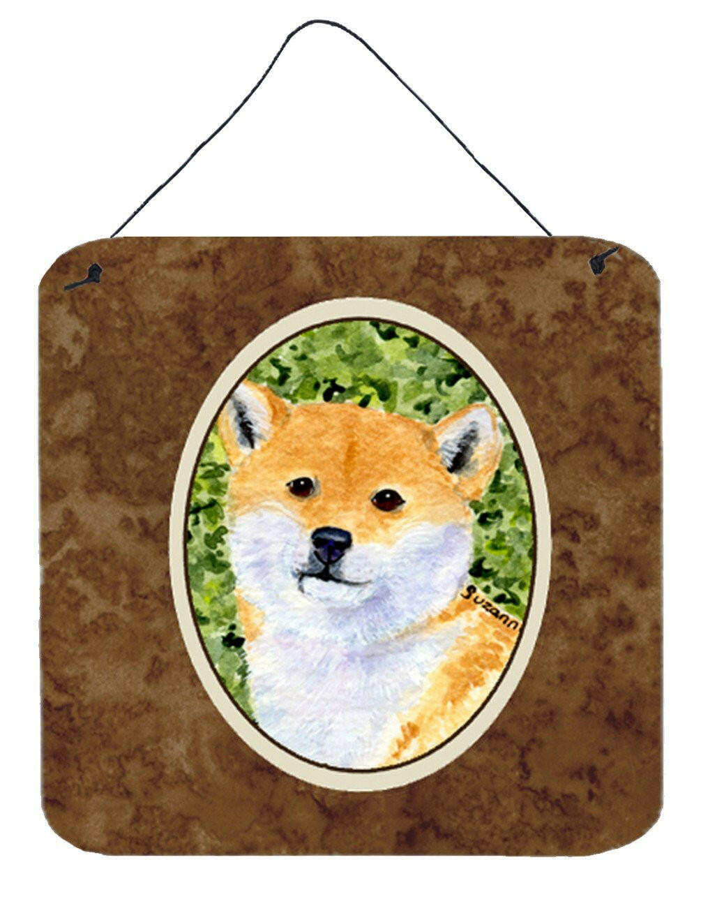 Shiba Inu Aluminium Metal Wall or Door Hanging Prints by Caroline&#39;s Treasures