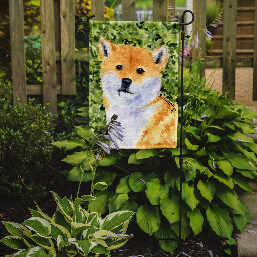 Shiba Inu Flag Garden Size.