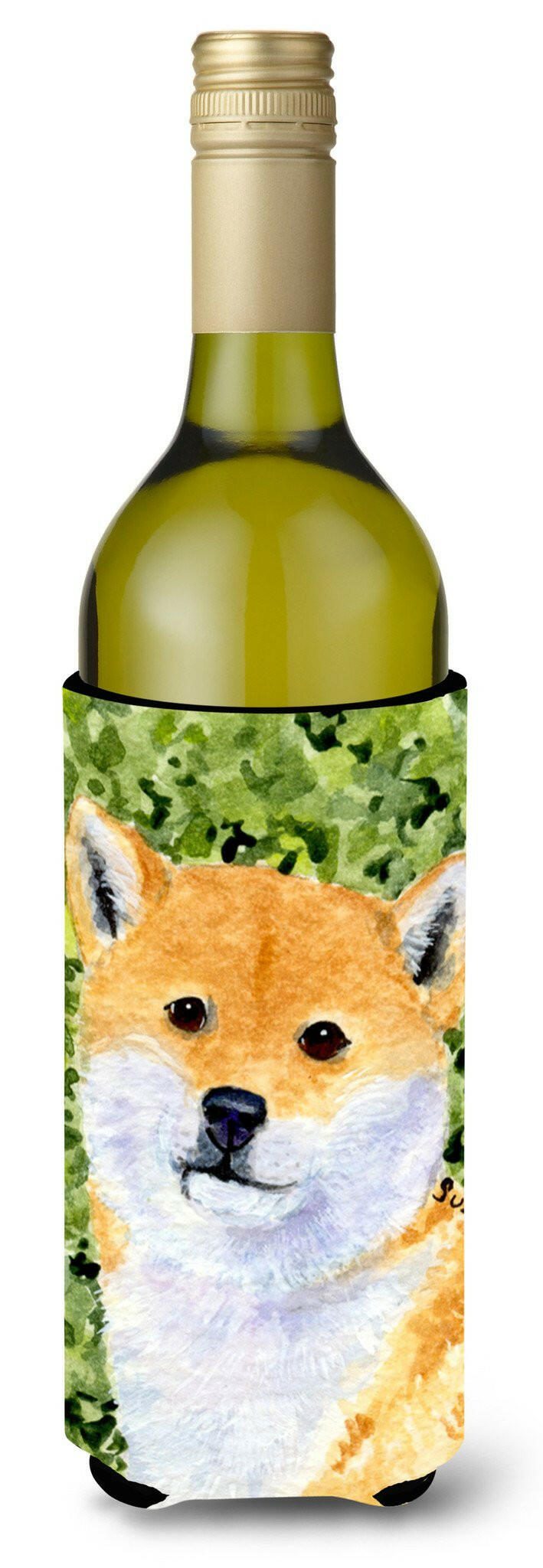 Shiba Inu Wine Bottle Beverage Insulator Beverage Insulator Hugger SS8719LITERK by Caroline's Treasures