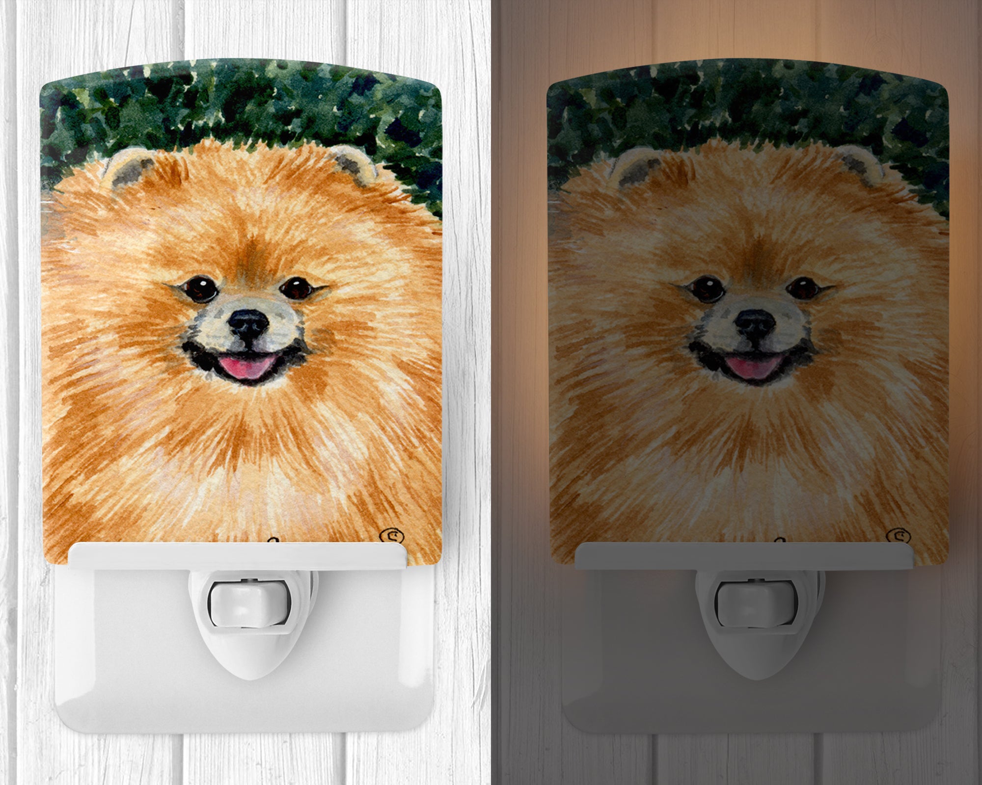 Pomeranian Ceramic Night Light SS8725CNL - the-store.com