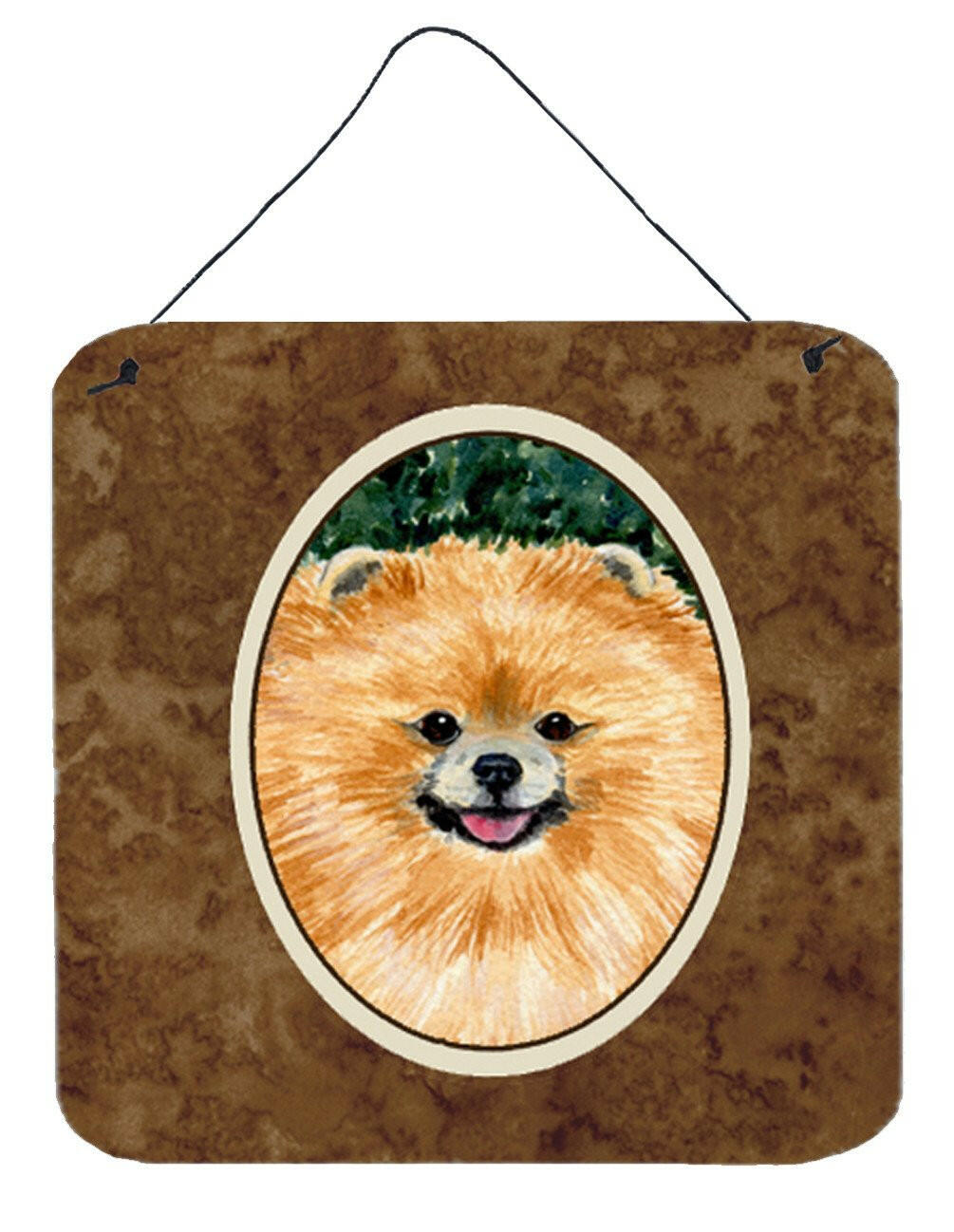 Pomeranian Aluminium Metal Wall or Door Hanging Prints by Caroline&#39;s Treasures