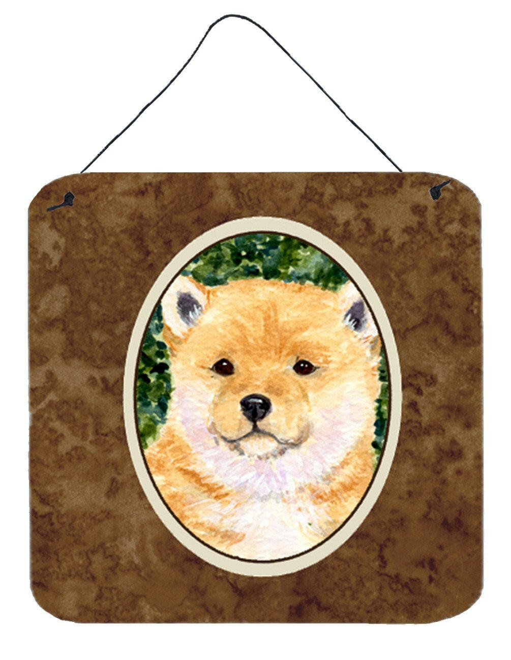 Shiba Inu Aluminium Metal Wall or Door Hanging Prints by Caroline&#39;s Treasures