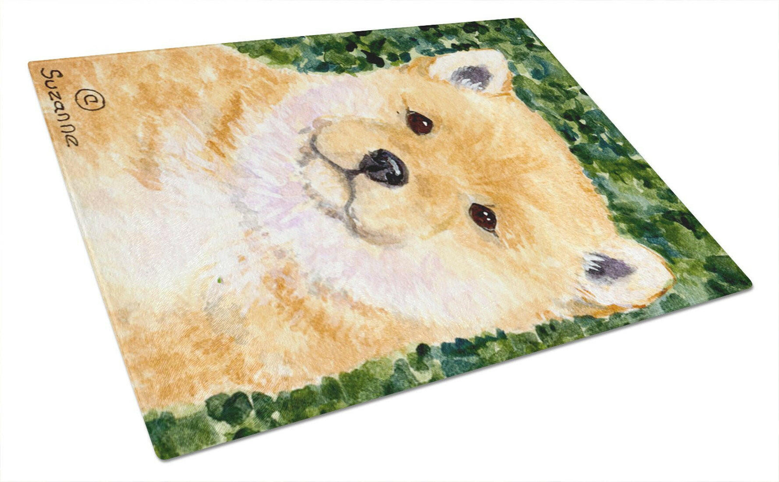 Shiba Inu Glass Cutting Board Large by Caroline's Treasures