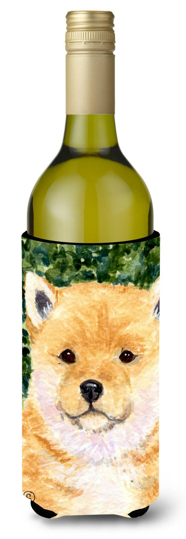 Shiba Inu Wine Bottle Beverage Insulator Beverage Insulator Hugger SS8726LITERK by Caroline's Treasures