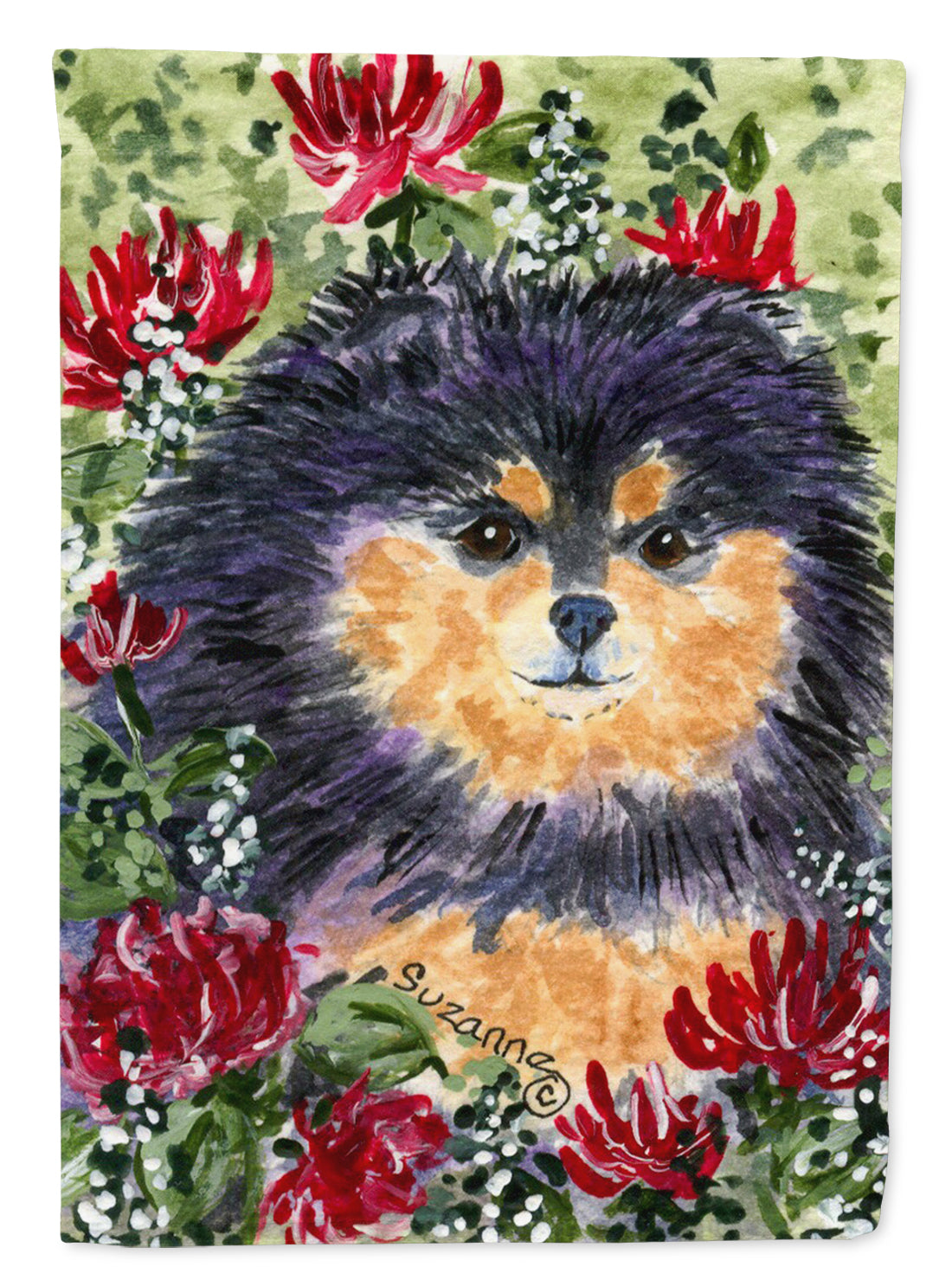 Pomeranian Flag Garden Size.