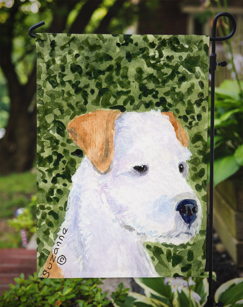 Jack Russell Terrier Flag Garden Size.