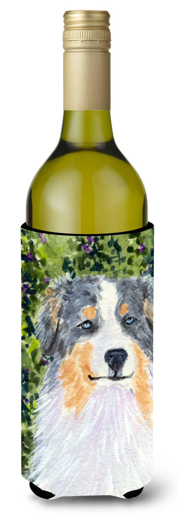 Australian Shepherd Wine Bottle Beverage Insulator Beverage Insulator Hugger SS8731LITERK by Caroline's Treasures