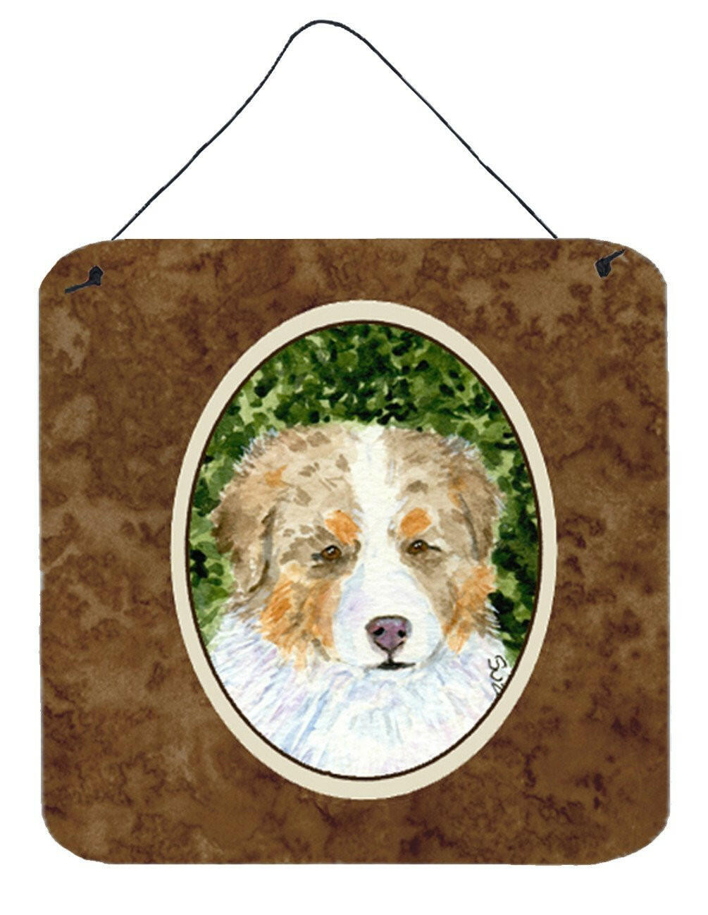 Australian Shepherd Aluminium Metal Wall or Door Hanging Prints by Caroline&#39;s Treasures