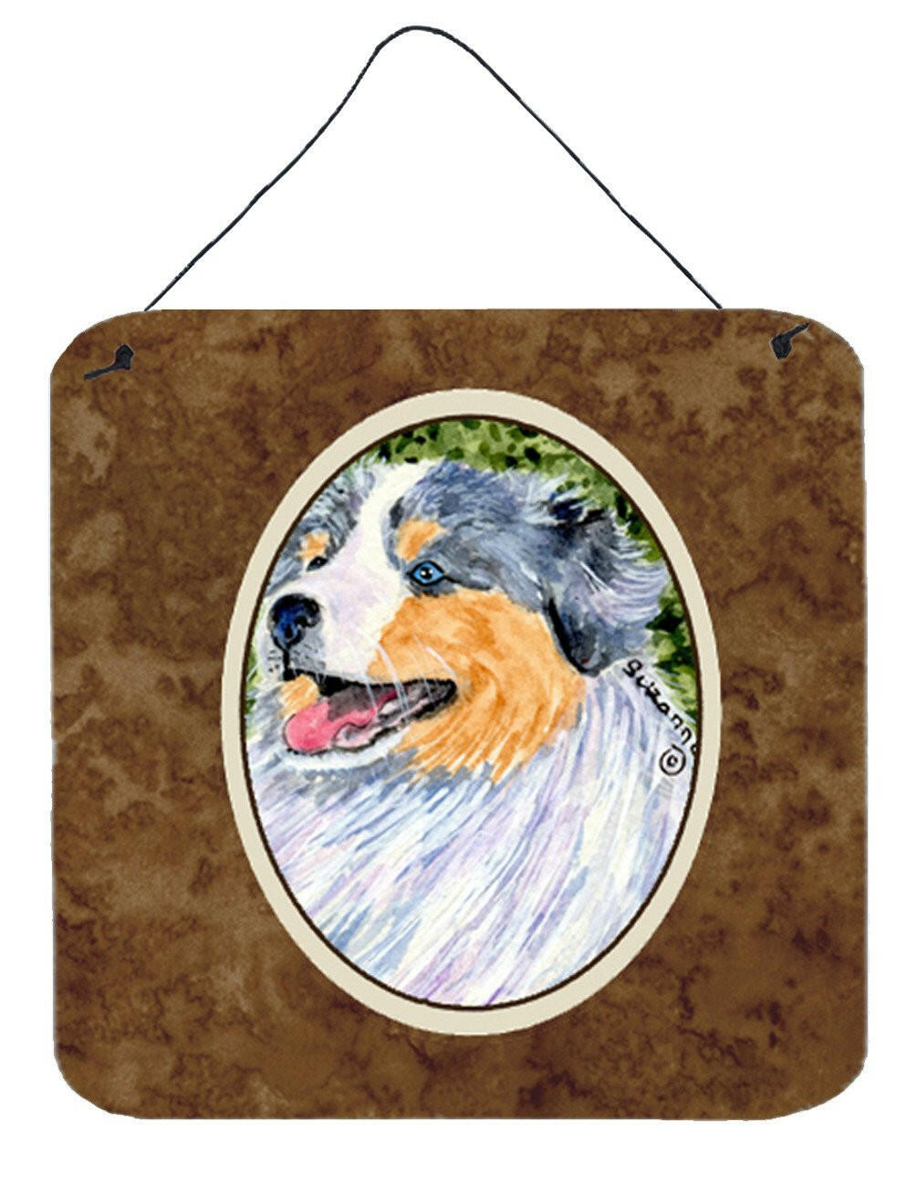 Australian Shepherd Aluminium Metal Wall or Door Hanging Prints by Caroline's Treasures