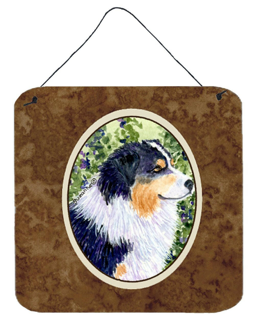 Australian Shepherd Aluminium Metal Wall or Door Hanging Prints by Caroline&#39;s Treasures